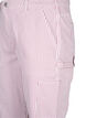 Striped cargo jeans with a straight fit, Rose White Stripe, Packshot image number 2