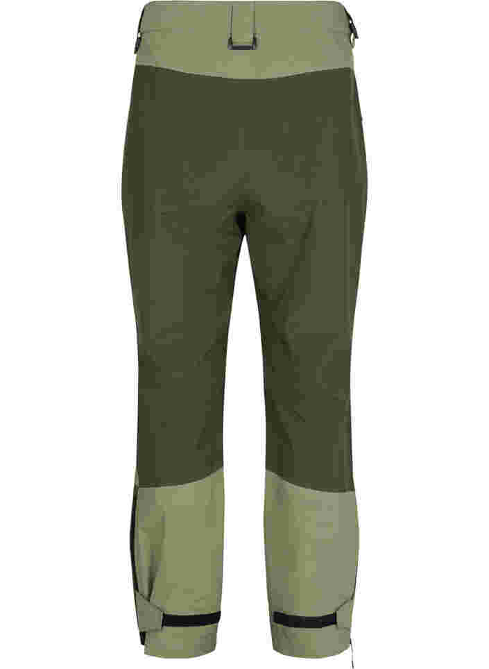 Waterproof shell trousers with pockets, Forest Night Comb, Packshot image number 1