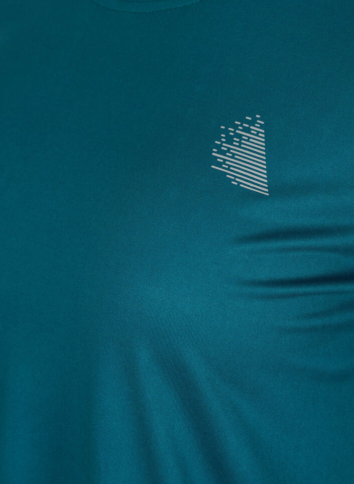 Sports top with 3/4 sleeves, Green, Packshot image number 2