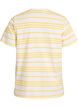 Striped cotton t-shirt, Yellow, Packshot image number 1
