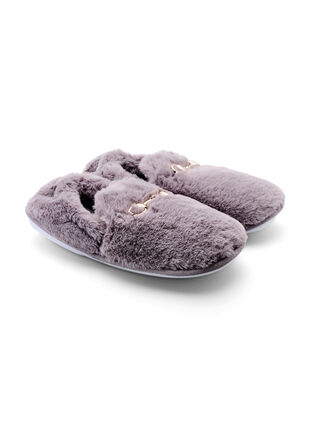 Closed-toe slippers, Grey, Packshot image number 1