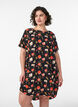 Dress with print and short sleeves, Black, Model image number 0