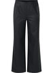 Loose faux leather trousers with elasticated waistband, Black, Packshot image number 0
