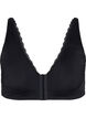 Bra with front closure, Black, Packshot image number 0