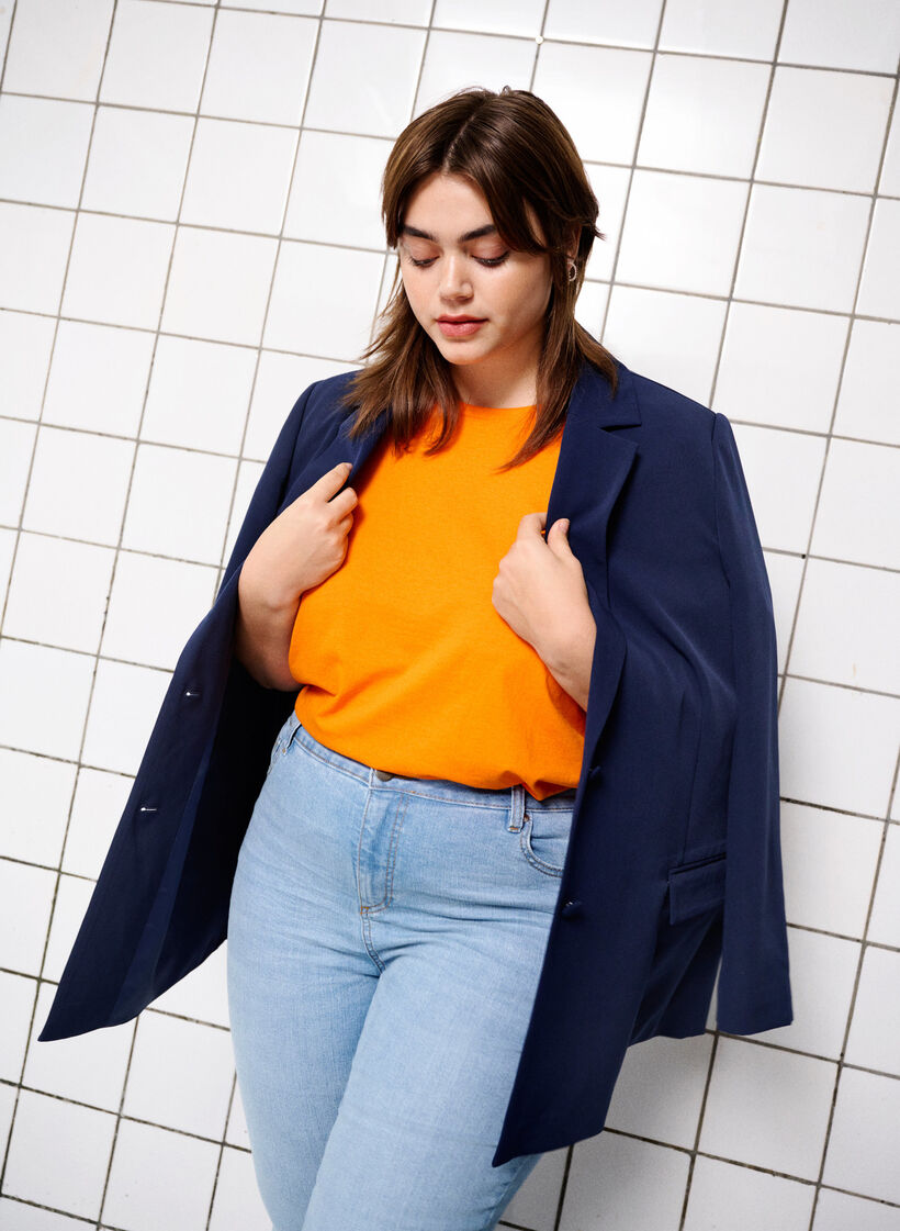 Classic blazer with button closure, Navy Blazer, Image image number 0