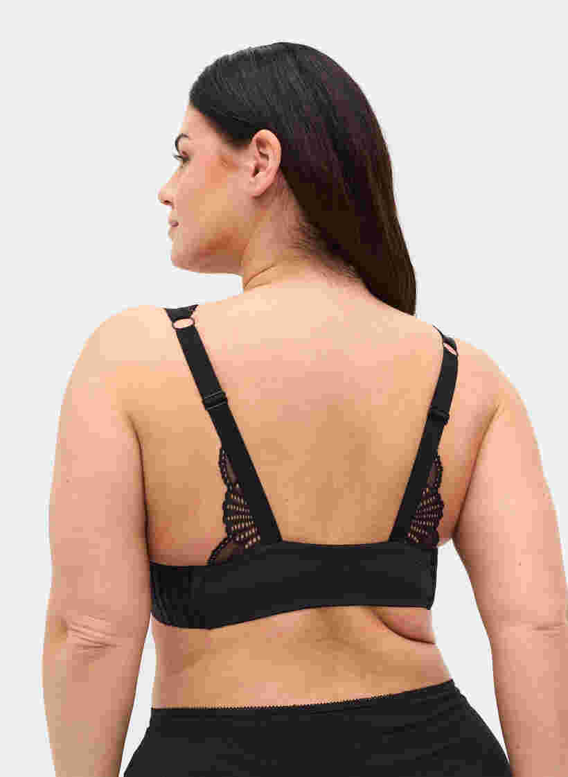 Bra back with lace, Black Lace 2, Model image number 3