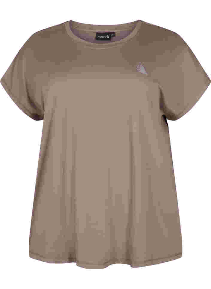 Short sleeved workout t-shirt, Iron, Packshot image number 0