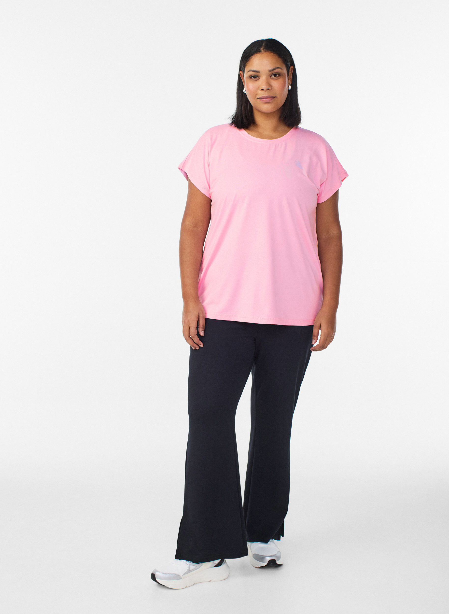 ZizzifashionSolid-coloured training T-shirt, Pink, Model image number 1