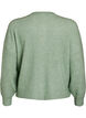 Rib knit cardigan with buttons, Green, Packshot image number 1