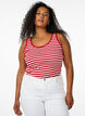Striped tank top with a rib structure, Snow W. U.R.Stripe, Model image number 0