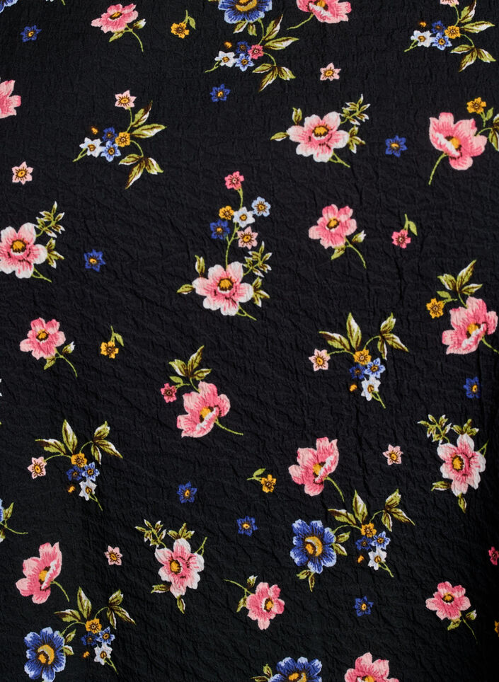 Sleeveless top with texture, Black, Packshot image number 2