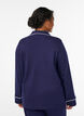 Cotton pyjama shirt with chest pocket, Blue, Model image number 2