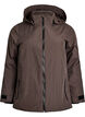Waterproof winter jacket with detachable hood, Brown, Packshot image number 0