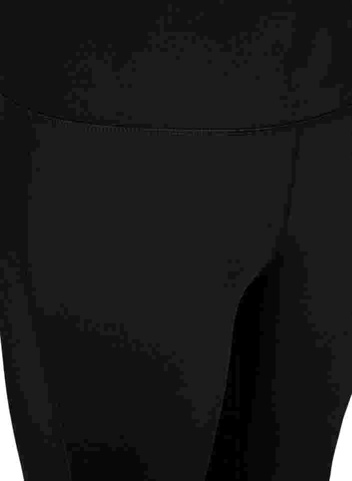 7/8 length leggings with zip, Black, Packshot image number 2