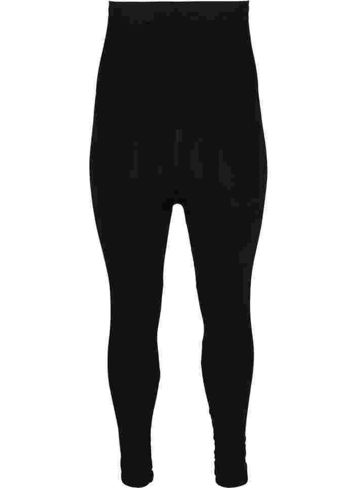 Shapewear leggings with high waist, Black, Packshot image number 1