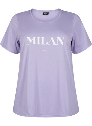FLASH - T-shirt with motif, Lavender, Packshot image number 0
