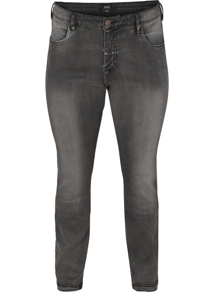 Slim fit Emily jeans with normal waist, Dark Grey, Packshot image number 0