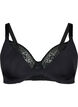 Nursing bra with lace, Black, Packshot image number 0