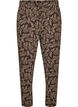 Cotton pyjamas pants with print, Brown, Packshot image number 0