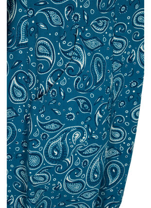 Short-sleeved, printed cotton dress, Dragonfly Paisley, Packshot image number 3