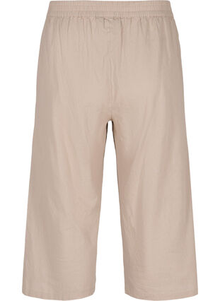 7/8 cotton blend pants with linen, Simply Taupe, Packshot image number 1