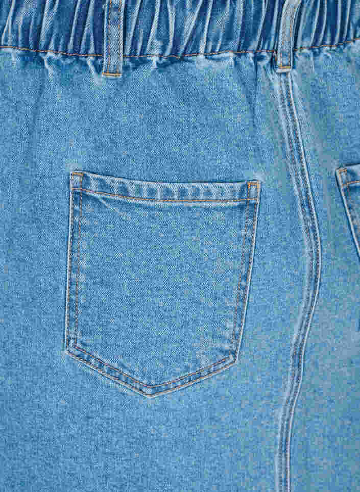 Denim skirt with pockets, Light blue denim, Packshot image number 3