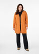 Ribbed Knit Cardigan with Pockets, Orange, Model image number 1