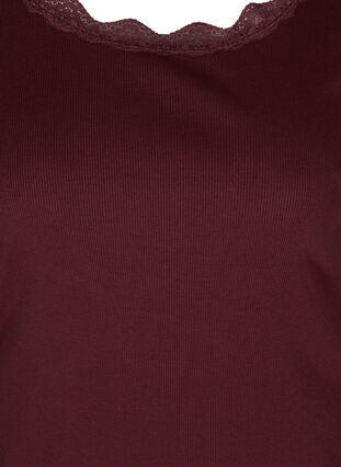 Close-fitting blouse with a lace trim, Port Royal, Packshot image number 2
