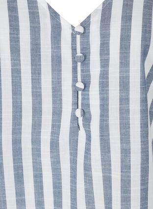 Striped cotton top, Blue Y/D, Packshot image number 2