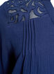 Cotton muslin blouse with embroidered details, Blue, Packshot image number 3