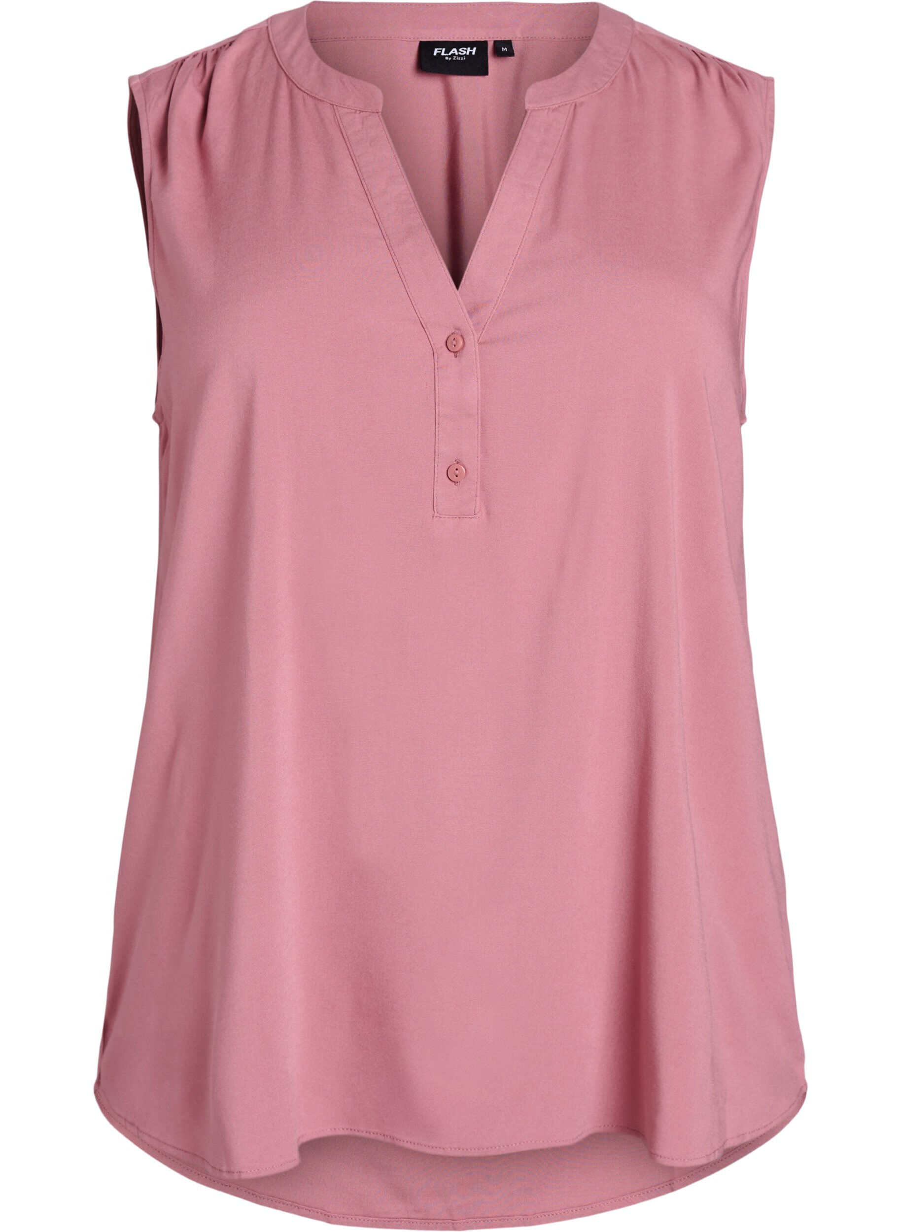ZizzifashionSleeveless viscose blouse, Rose, Packshot image number 0