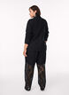 High-waisted lace trousers, Black, Model image number 1