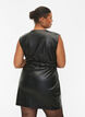 Leather look short dress, Black, Model image number 1