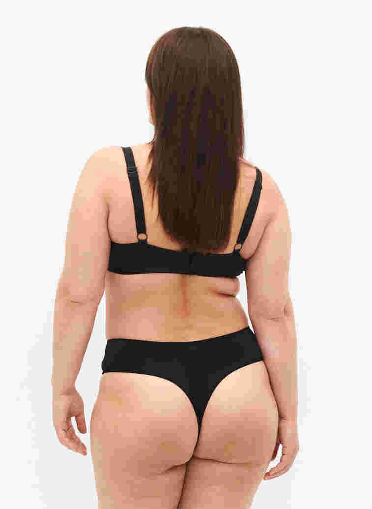 Lacy g-string in a 3-pack, Black, Model image number 1