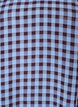 Tunic with gingham check and ruffle collar, Blue, Packshot image number 2