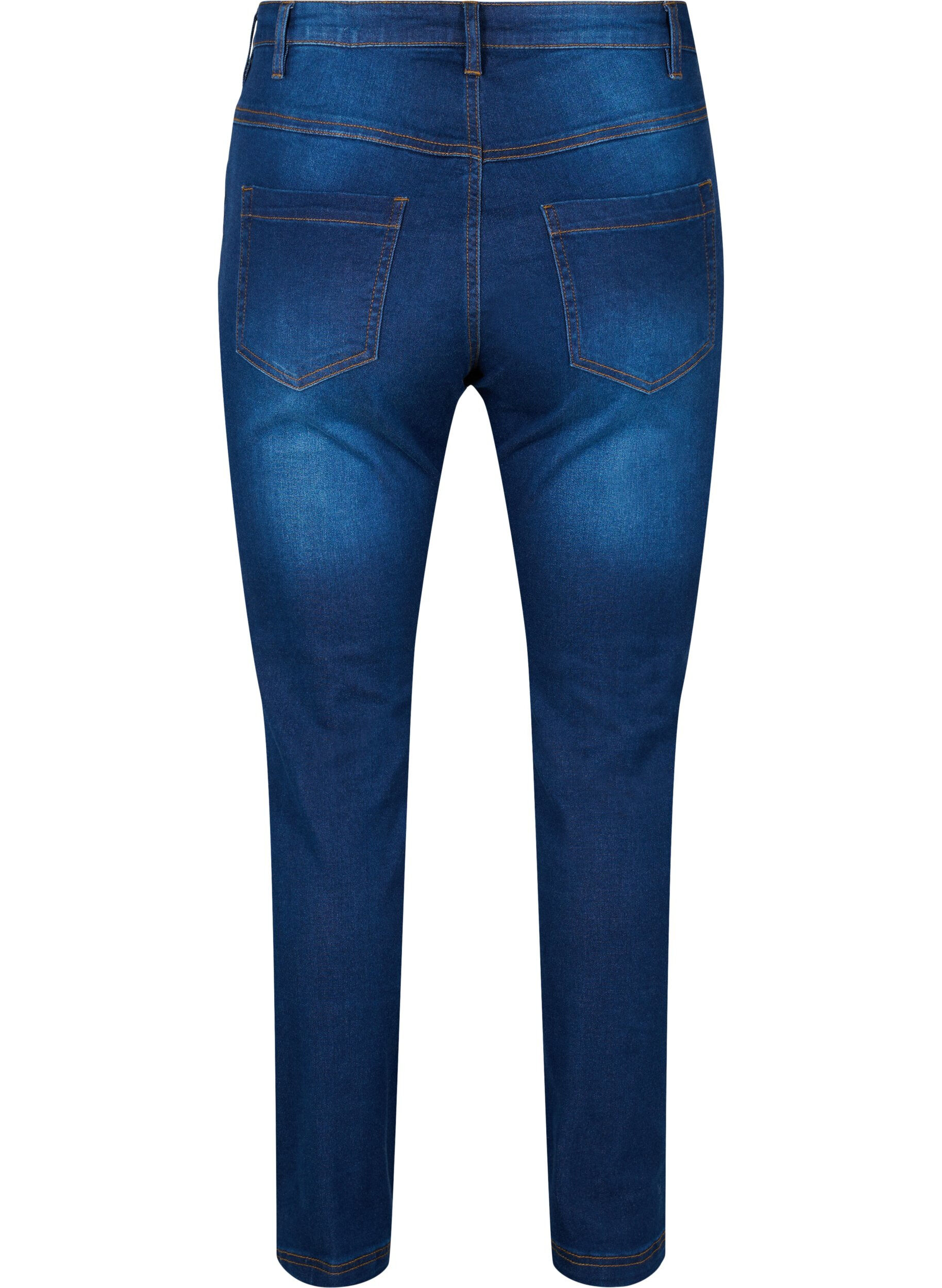 ZizzifashionSlim fit Emily jeans with normal waist, Blue, Packshot image number 1