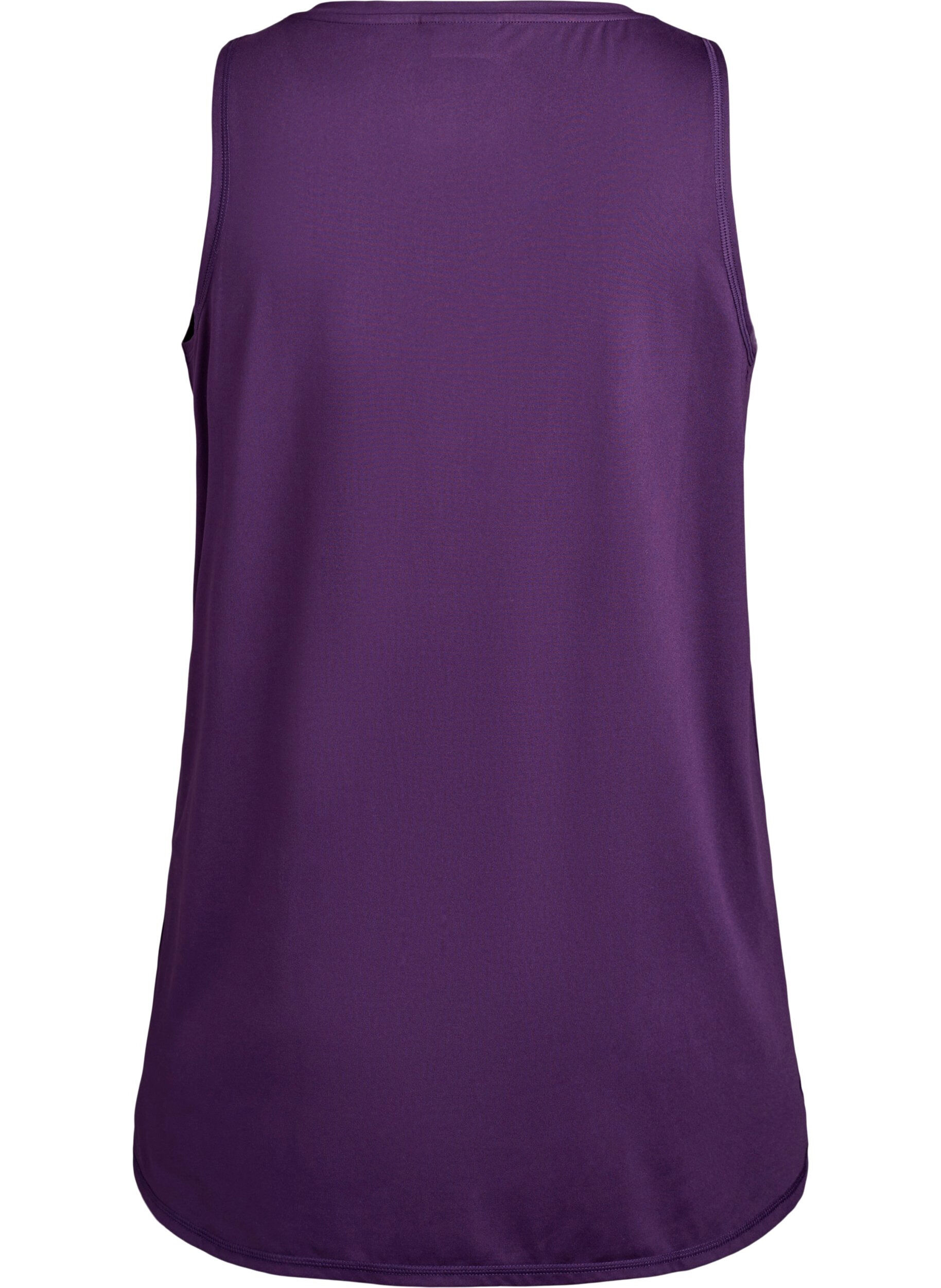 Zizzifashion Workout top with v-neck, Purple, Packshot image number 1