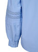 Blouse with ruffles and lace trim, Light Blue, Packshot image number 3