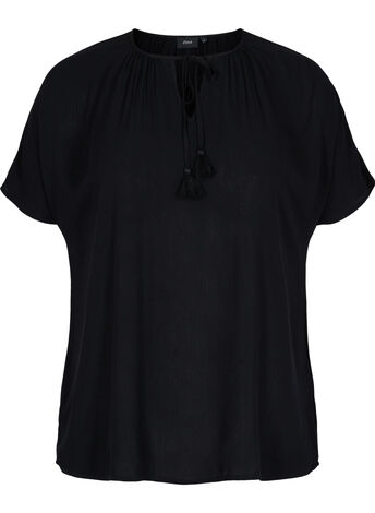 Short sleeves blouse in viscose