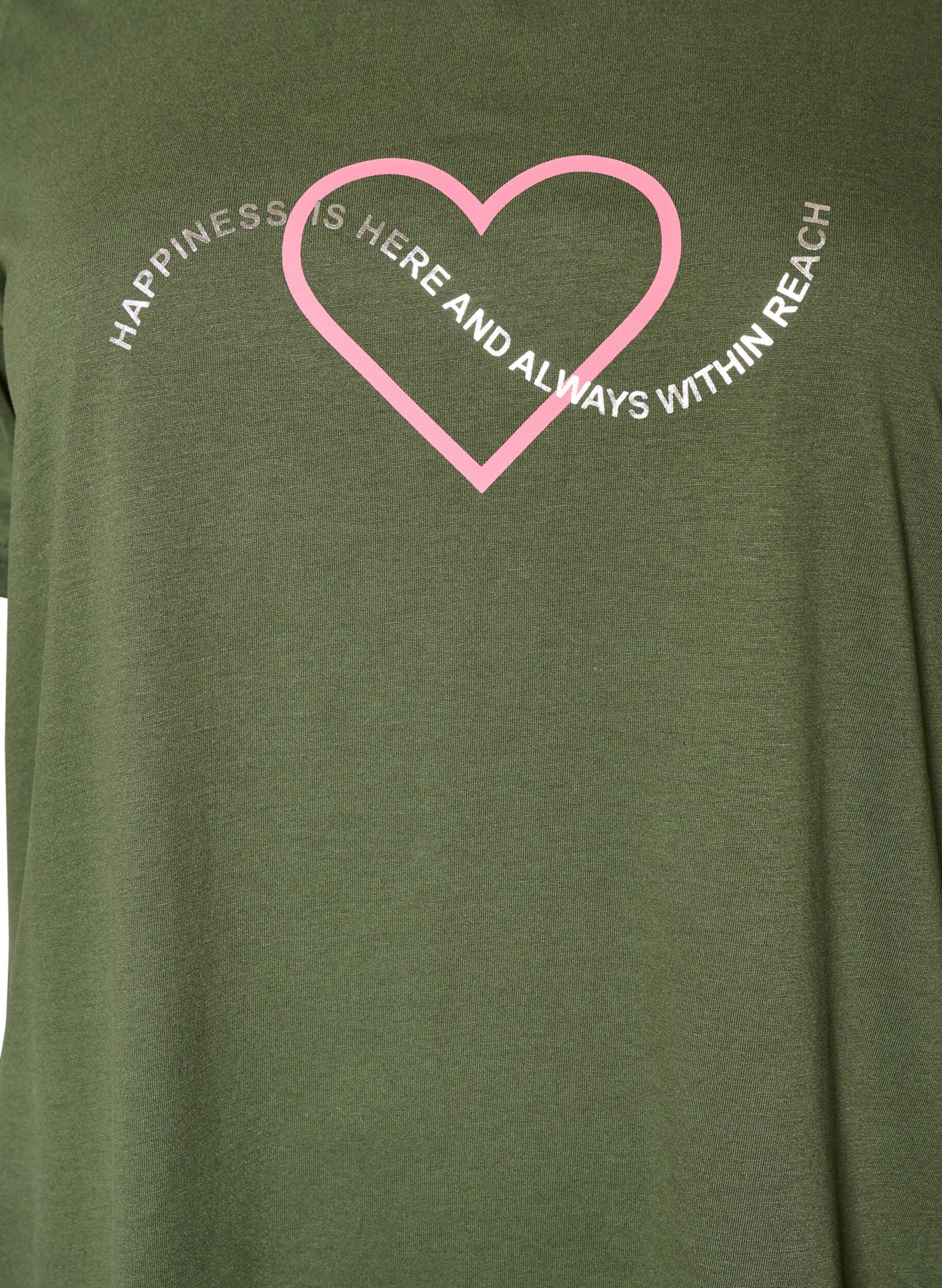 ZizzifashionT-shirt with motif, Green, Packshot image number 2