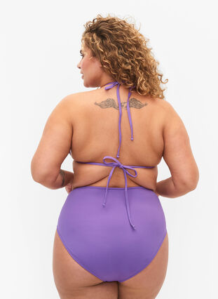 Bikini bottoms with high waist, Royal Lilac, Model image number 1