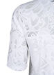 Lace blouse with short sleeves, Bright White, Packshot image number 3