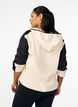 Hooded fleece jacket with pockets, Beige, Model image number 2