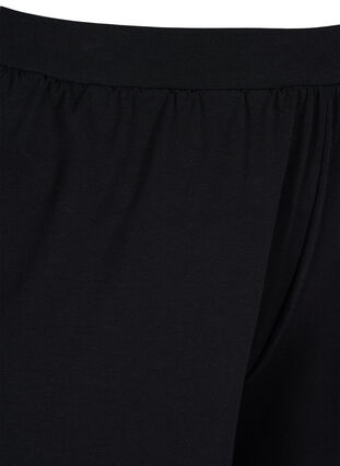 Loose pyjamas in cotton mix, Black, Packshot image number 2