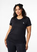 Slim fit training T-shirt with round neck, Black, Model image number 0