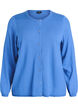 Cardigan with round buttons, Blue, Packshot image number 0