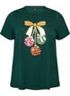 Christmas t-shirt in organic cotton, Green, Packshot image number 0