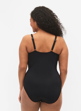 Swimsuit with removable inserts, Black, Model image number 1