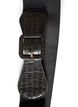 Elastic waist belt with croc detail, Black, Packshot image number 2