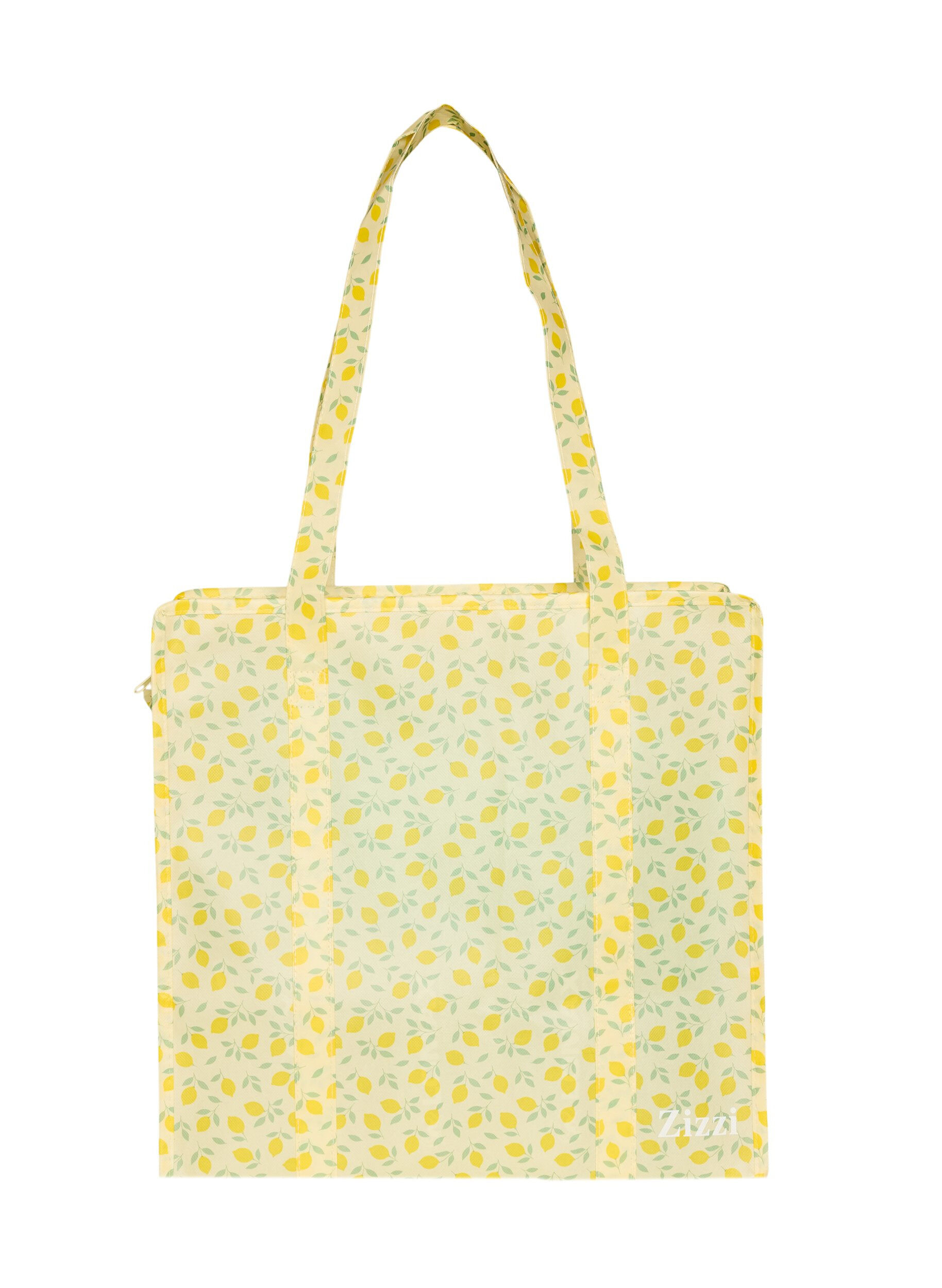 ZizzifashionShopping bag with zipper, Yellow, Packshot image number 0